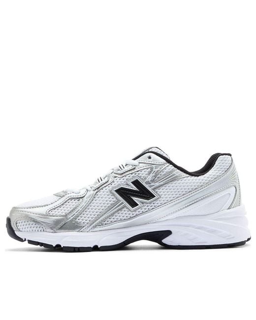 New Balance White 740 Metallic' for men
