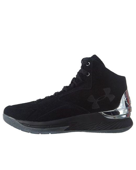 Under Armour Black Curry 1 Lux Mid Suede for men