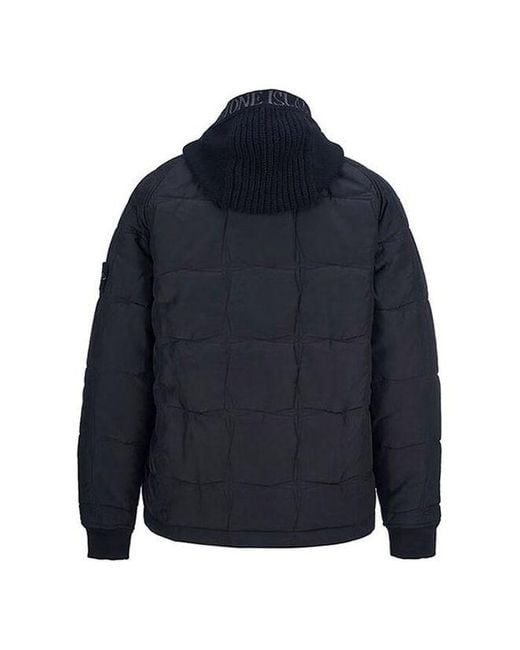 Stone Island Blue Hoody Zip-Up Jacket for men