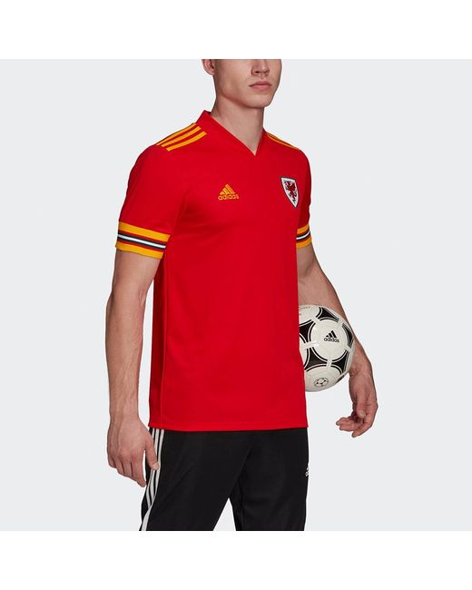 Adidas Red Faw H Jsy Fan Edition National Team Home Soccer/Football Sports Jersey Short Sleeve for men