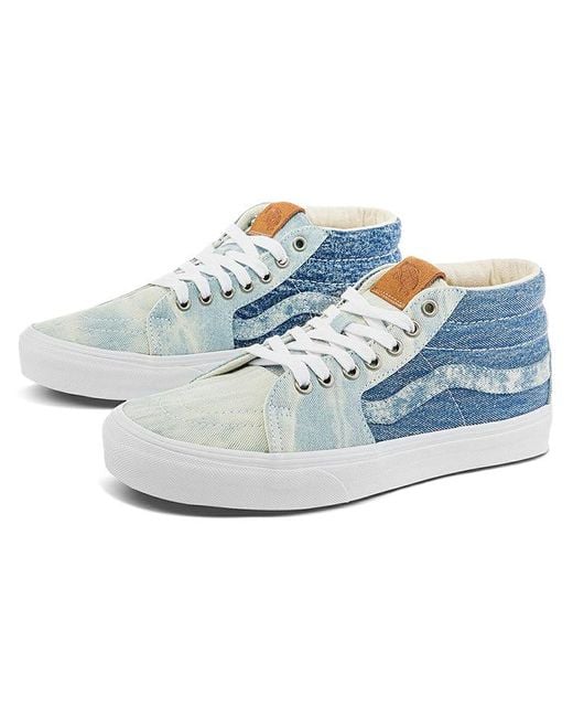 Vans Blue Sk8-Mid 'Washed Denim' for men