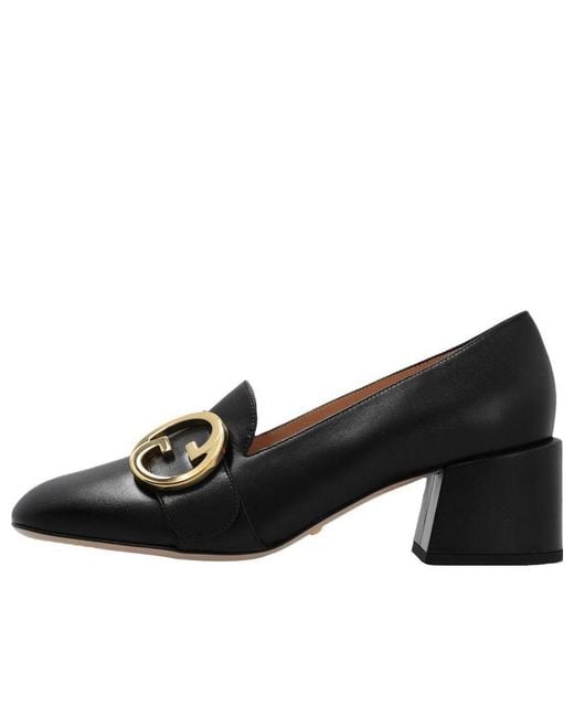 Gucci Black (Wmns) Blonde Mid-Heel Pumps