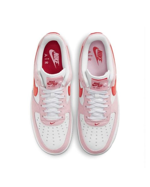 Nike Pink Air Force 1 Low '07 Qs 'Valentines Day Love Letter' for men