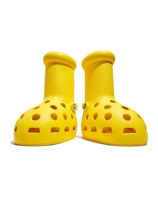 MSCHF Yellow R X Crocs Big Boot for men