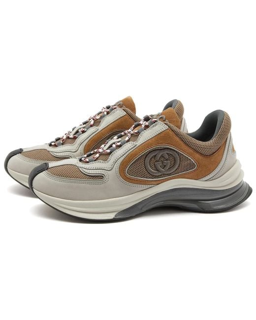 Gucci Brown Run Sneaker 'Light' for men