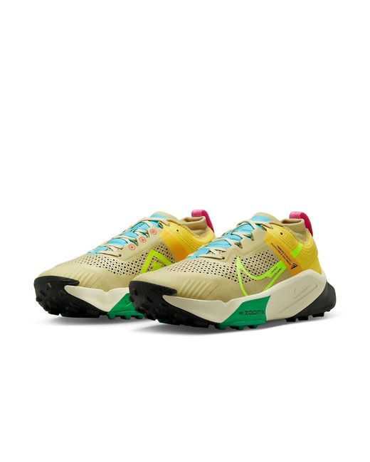 Nike Yellow Zoomx Zegama Trail 'Team Volt' for men