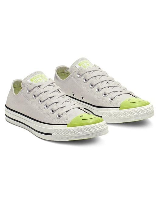 Converse White Chuck Taylor All Star Low 'Smiley Face' for men