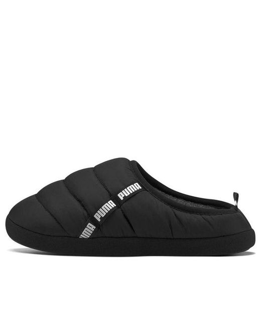 PUMA Black Scuff Slippers for men