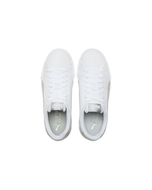 PUMA White (Wmns) Carina Crew Metallic