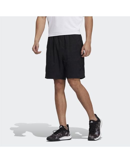 Adidas Black Ts Short Tennis Casual Sports Breathable Shorts for men