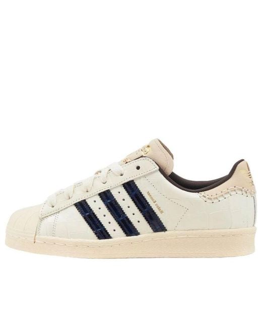 Adidas Blue X Wales Bonner Superstar 'Ivory' for men