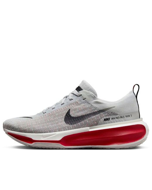 Nike White Zoomx Invincible Run 3 Fire' for men