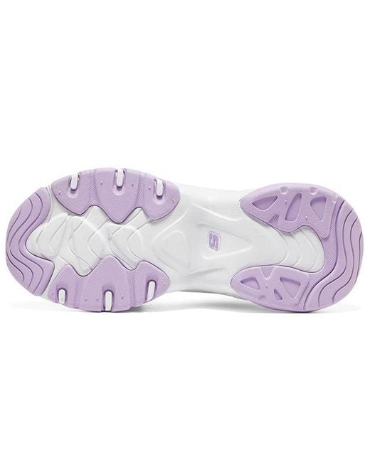 Skechers White (Wmns) D'Lites 3.0 Low Running Shoes Gs
