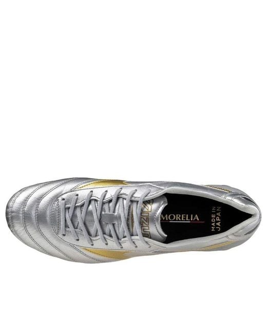 Mizuno Gray Morelia Dna Japan Fg 'Platinum Pack' for men