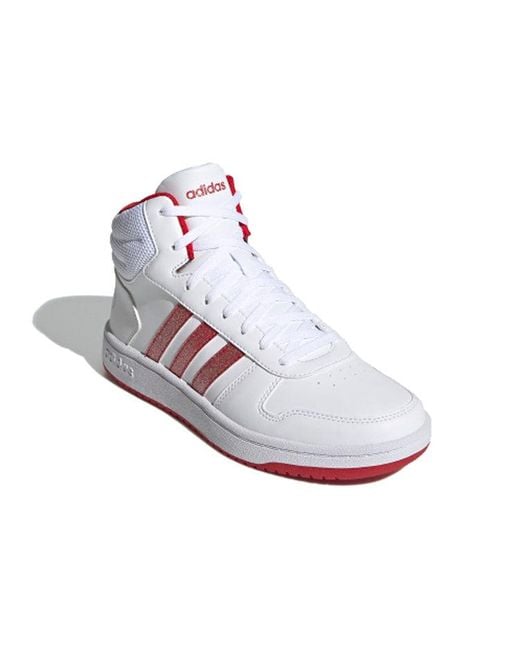 Adidas White (Wmns) Hoops 2.0 Mid