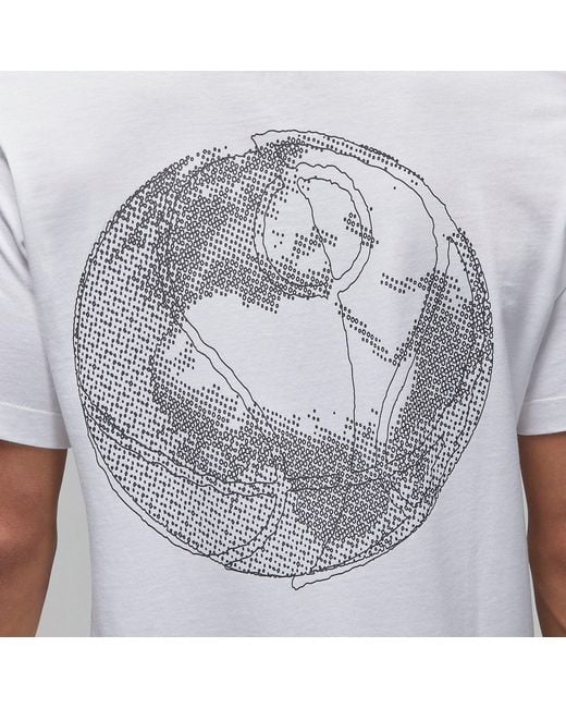 Nike White Dri-Fit Sport Graphic T-Shirts for men