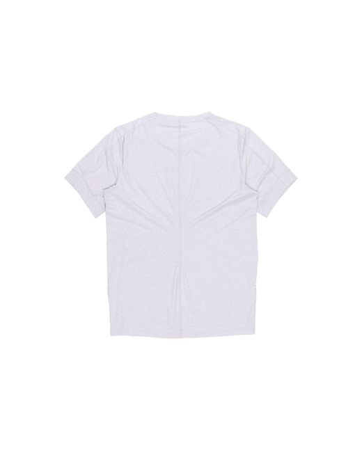 Nike White Yoga Dri-Fit Sports Quick Dry Short Sleeve Smoke for men