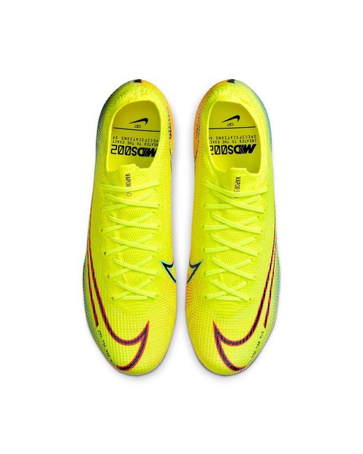 Nike Yellow Mercurial Vapor 13 Elite Mds Fg 'Lemon Venom Aurora' for men