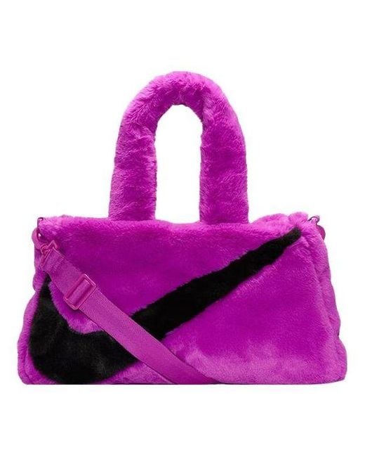 Nike Purple Nsw Faux Fur Tote Bag 'Vivid'