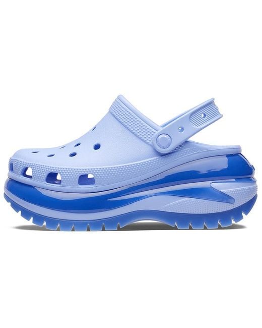 CROCSTM Blue Classic Mega Crush Clog 'Moon Jelly'