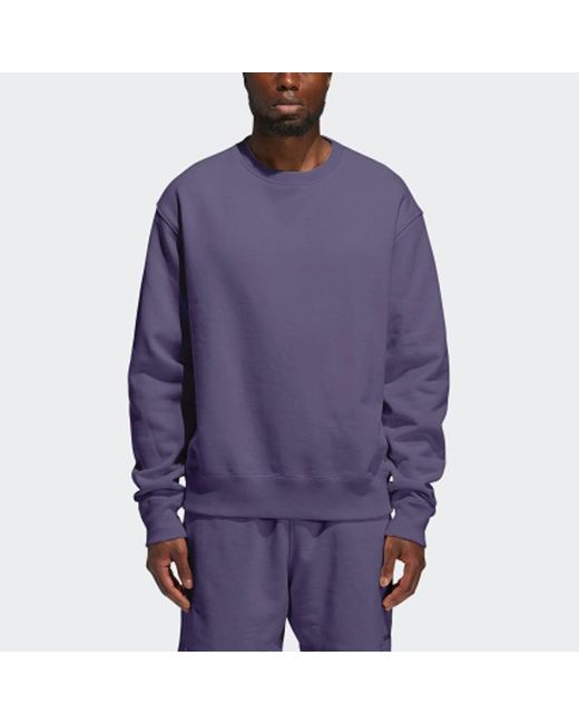 Adidas Purple X Pharrell Basics Crew Sweatshirt
