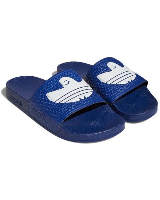 Adidas Blue Shmoofoil Slides 'Victory' for men
