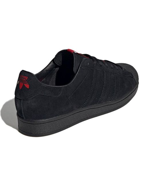 Adidas Blue Thrasher X Superstar Adv Scarlet' for men