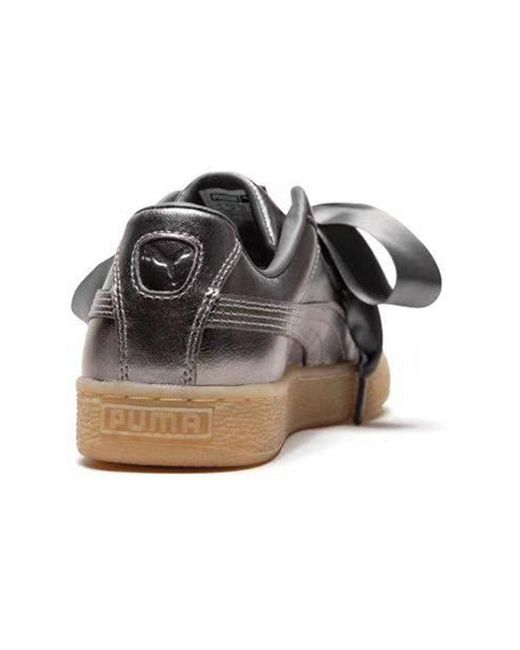 PUMA Brown (Wmns) Basket Heart Luxe