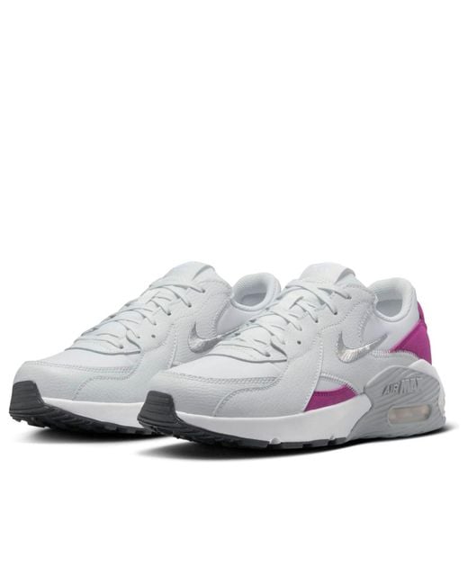 Nike White (Wmns) Air Max Excee 'Photon Dust Hot Fuchsia'