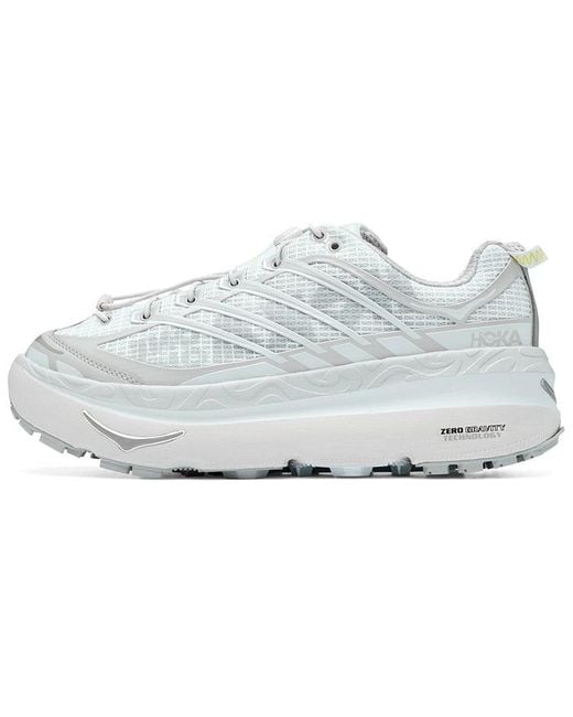 Hoka One One Mafate Origins Lunar Rock' in White for Men