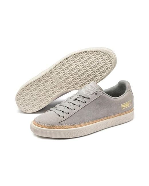 PUMA White Suede Trim Dlx Trainers for men