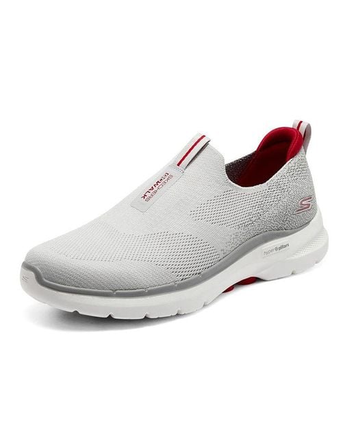 Skechers White Go Walk 6 Slip On for men