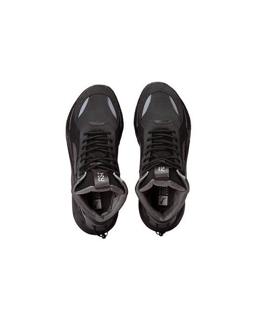 PUMA Black Rs-X Mid Militia Asphalt' for men