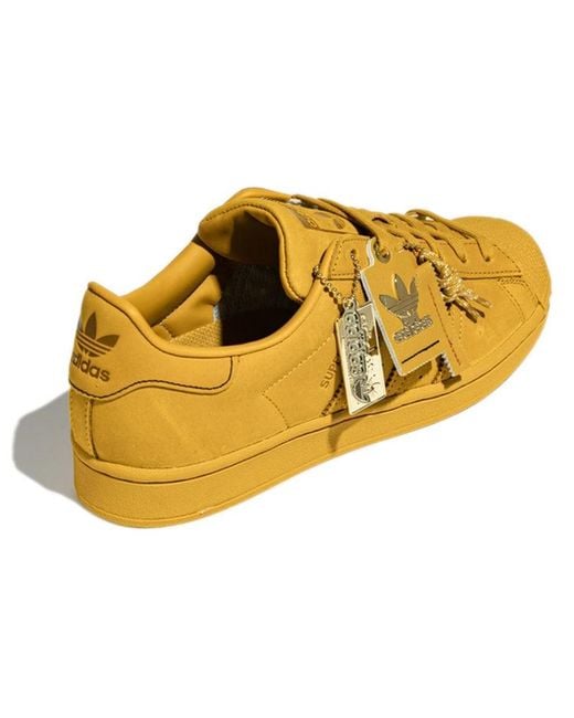 Adidas Yellow Originals Skate Shoes 'Triple' for men