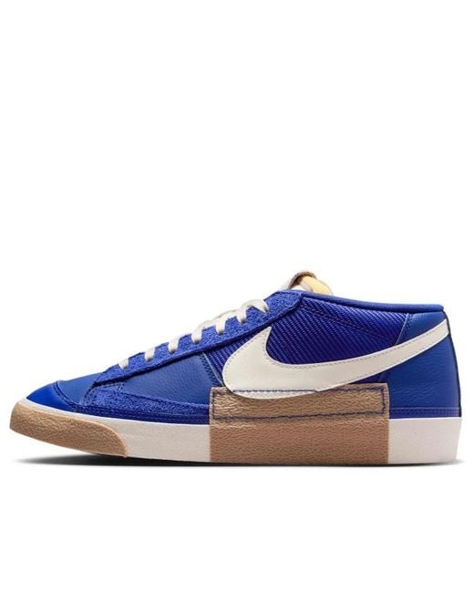 Nike Blue Blazer Low Pro Club 'Deep Royal Gum Light Metallic Pale Ivory' for men