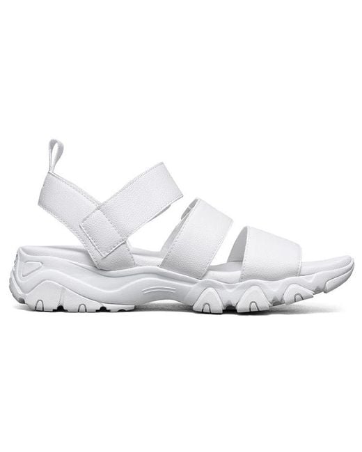Skechers White (Wmns) D Lites 2.0 Sandal