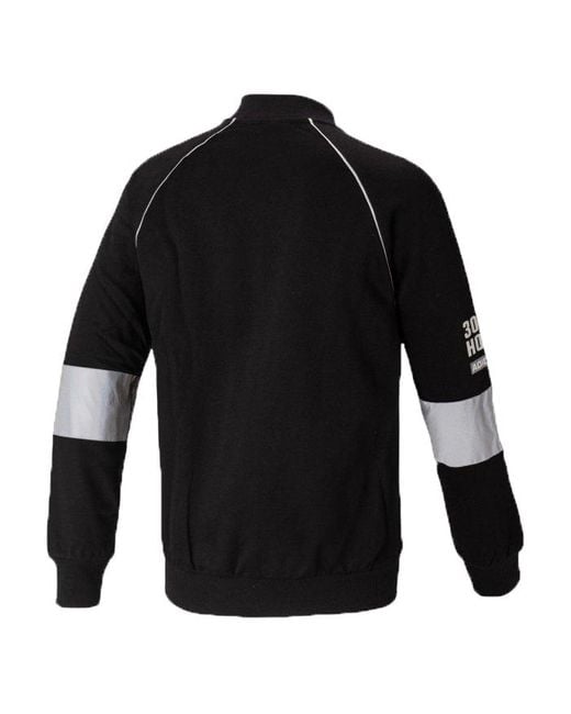 Adidas Black Originals Reflective Splicing Sports Jacket for men