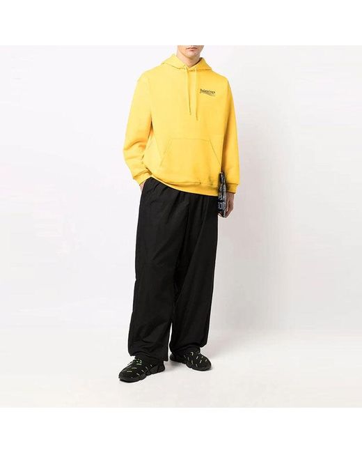 Balenciaga Yellow Political Campaign Hoodie Medium Fit