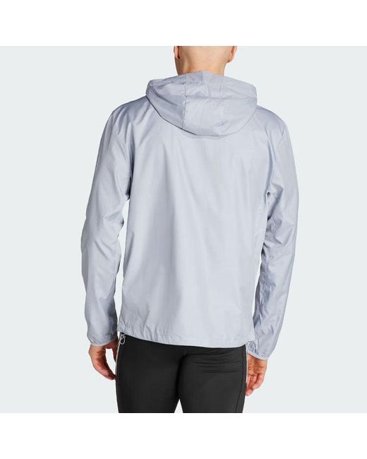 Adidas Blue Own The Run Jacket Asia Sizing for men