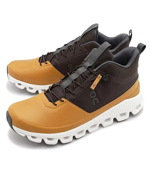 On Shoes Brown Cloud Hi 'Caramel' for men