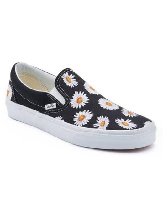 Vans Blue Daisy Slip-On 2019Ss Flower Patterns Street Style And for men