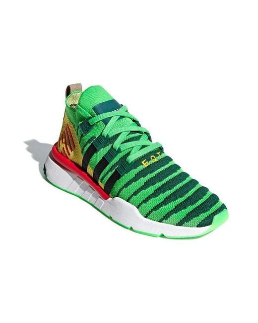 Adidas Green Dragon Ball Z X Eqt Support Mid Adv Primeknit Shenron for men