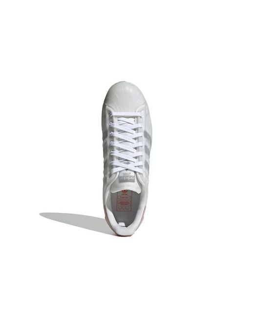 Adidas White Superstar Futureshell Semi Solar' for men