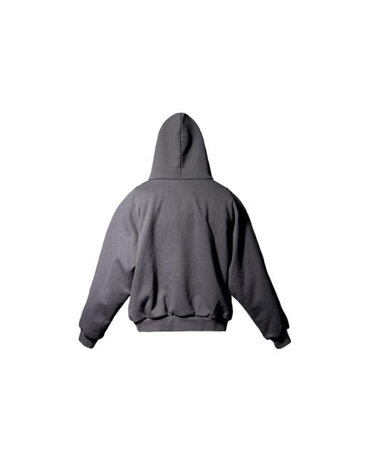 Yeezy Gap Gray Ss22 Logo Shrunken Hoodie 'Dark' for men