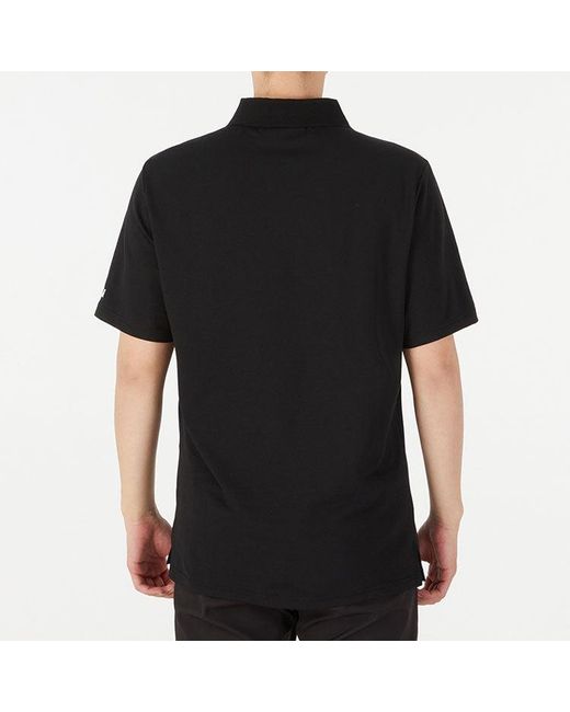 Under Armour Black Sports Lapel Training Short Sleeve Polo Shirt for men