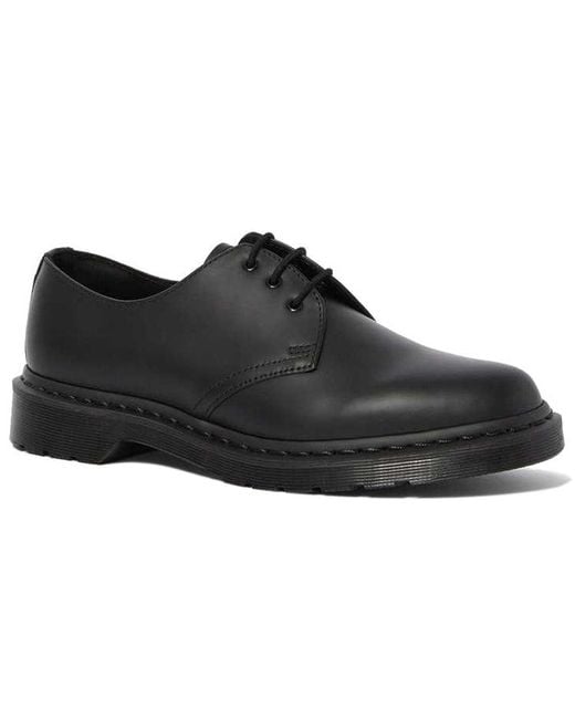 Dr. Martens Black 1461 Mono Smooth Leather Oxford Shoes for men