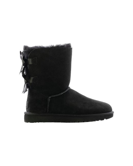 Ugg Black (Wmns) Mini Bailey Bow Ii Boot Fleece Lined