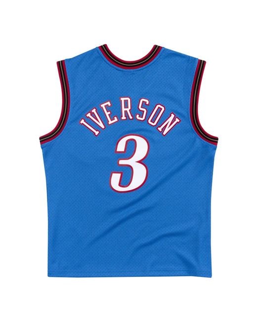 Mitchell & Ness Blue X Nba Philadelphia 76Ers 1999-2000 Swingman Jersey 'Allen Iverson 3' for men
