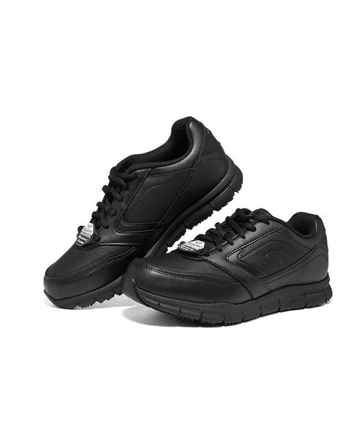 Skechers Black Work Nampa Slip Resistant Shoes for men