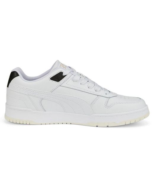 PUMA White Rbd Game Leather Trainers for men